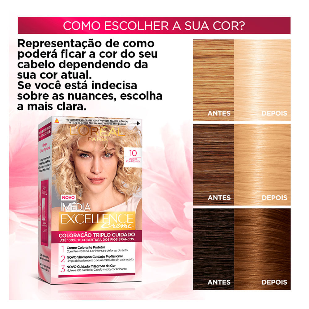 Coloração Imédia Excellence L'Oréal Paris - Época Cosméticos | Época ...
