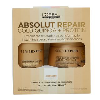 L’oréal Professionnel Absolut Repair Kit – 1 Shampoo Absolut Repair 300ml + 1 Máscara Absolut Repair 250g Menor preço em L’oréal Professionnel Absolut Repair Kit – 1 Shampoo Absolut Repair 300ml + 1 Máscara Absolut Repair 250g