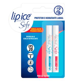 Protetor Labial Lip Ice Cube Soft Fps20 Kit - Baunilha + Cereja Refrescante Menor preço em Protetor Labial Lip Ice Cube Soft Fps20 Kit - Baunilha + Cereja Refrescante