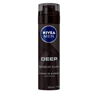 Espuma de Barbear NIVEA MEN Deep Comfort - 200ml Menor preço em Espuma de Barbear NIVEA MEN Deep Comfort - 200ml