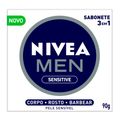 NIVEA MEN Sabonete em Barra Sensitive 3 em 1 90g