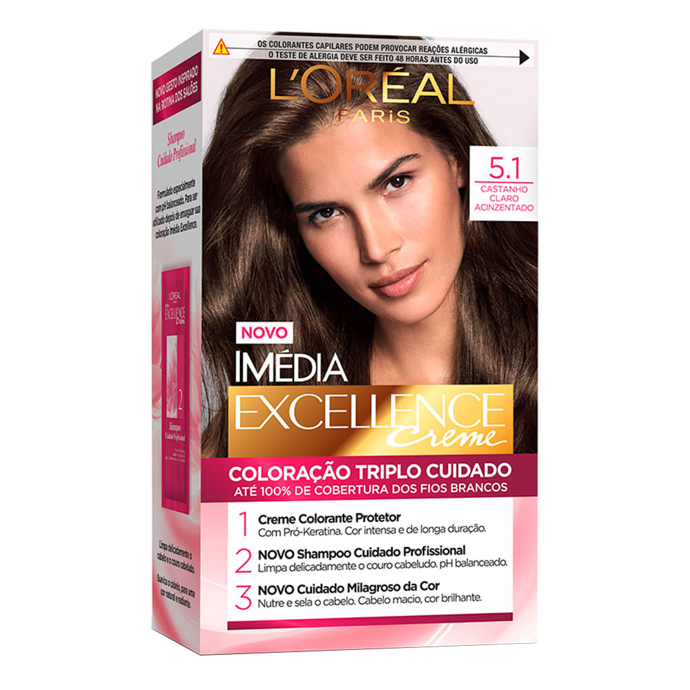 Coloração Imédia Excellence L’Oréal Paris – Tons Castanhos