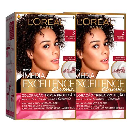 L'Oréal-Paris-Coloração-Imédia-Excellence--3-Cast.-Escuro-Kit---2-Unidades-Kit--1