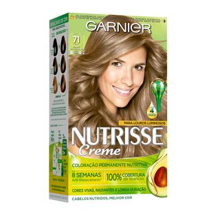 Coloração Nutrisse Garnier 71 Louro Esplendido Menor preço em Coloração Nutrisse Garnier 71 Louro Esplendido