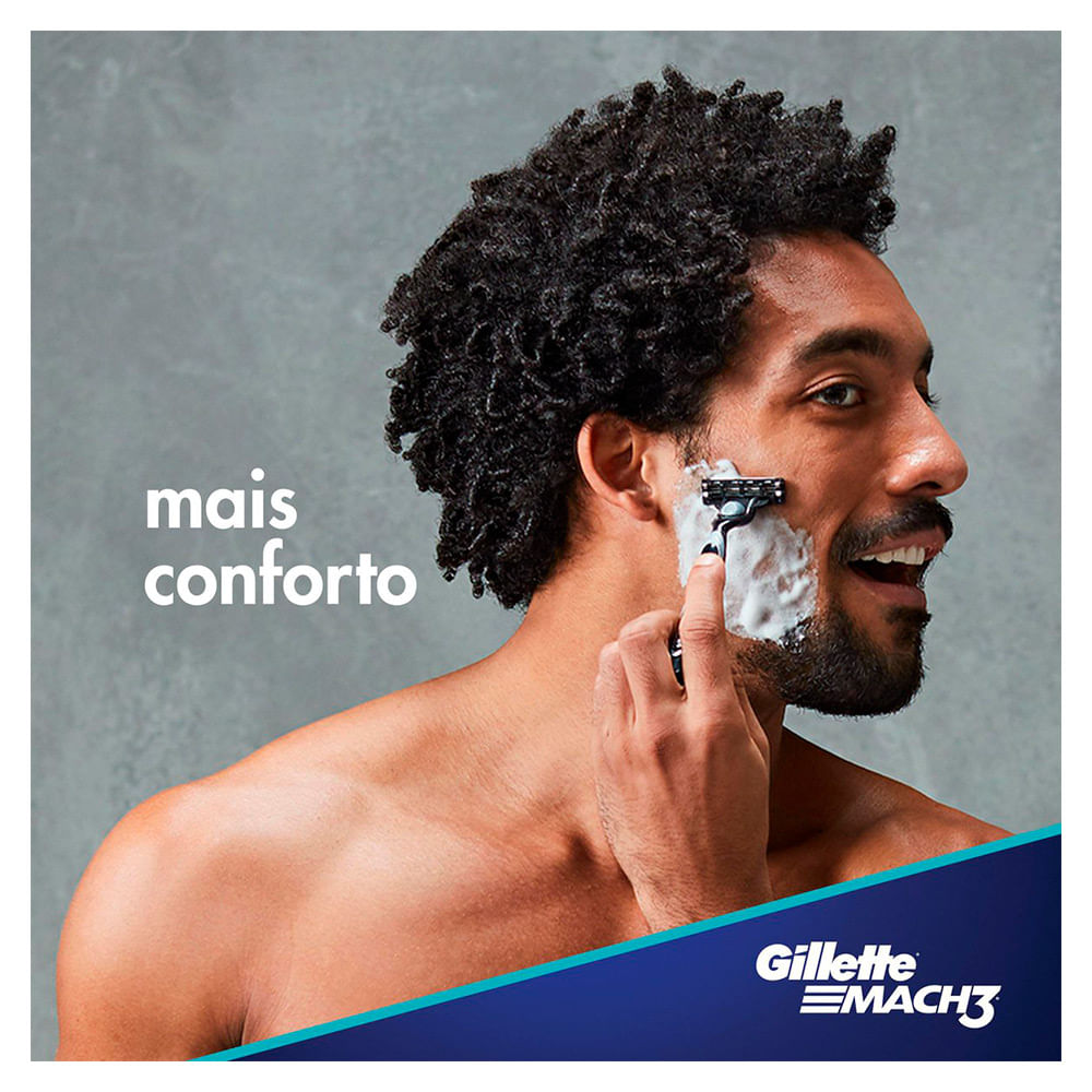 Aparelho de Barbear Gillette Mach3 + 1 Carga