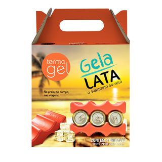 Gela Lata Termogel Kit - 4 Unidades Menor preço em Gela Lata Termogel Kit - 4 Unidades