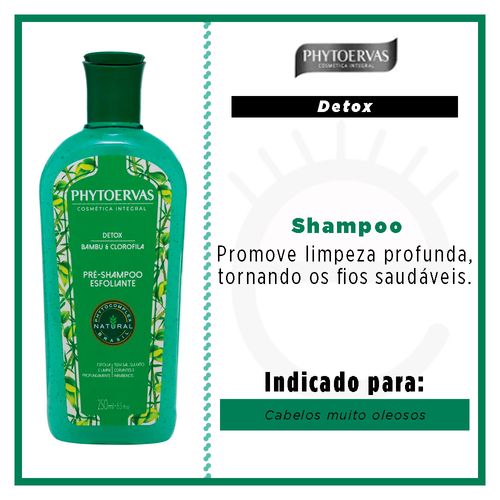 Phytoervas Shampoo Detox Bamboo and Chlorophila 250ml
