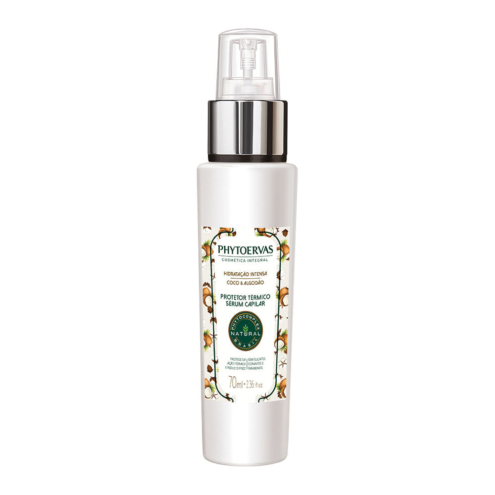 Phytoervas Hidratação Intensa Coco e Algodão – Protetor Térmico