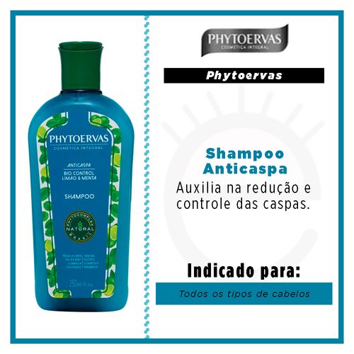 Phytoervas Shampoo Anticaspa Limão & Menta Reviews