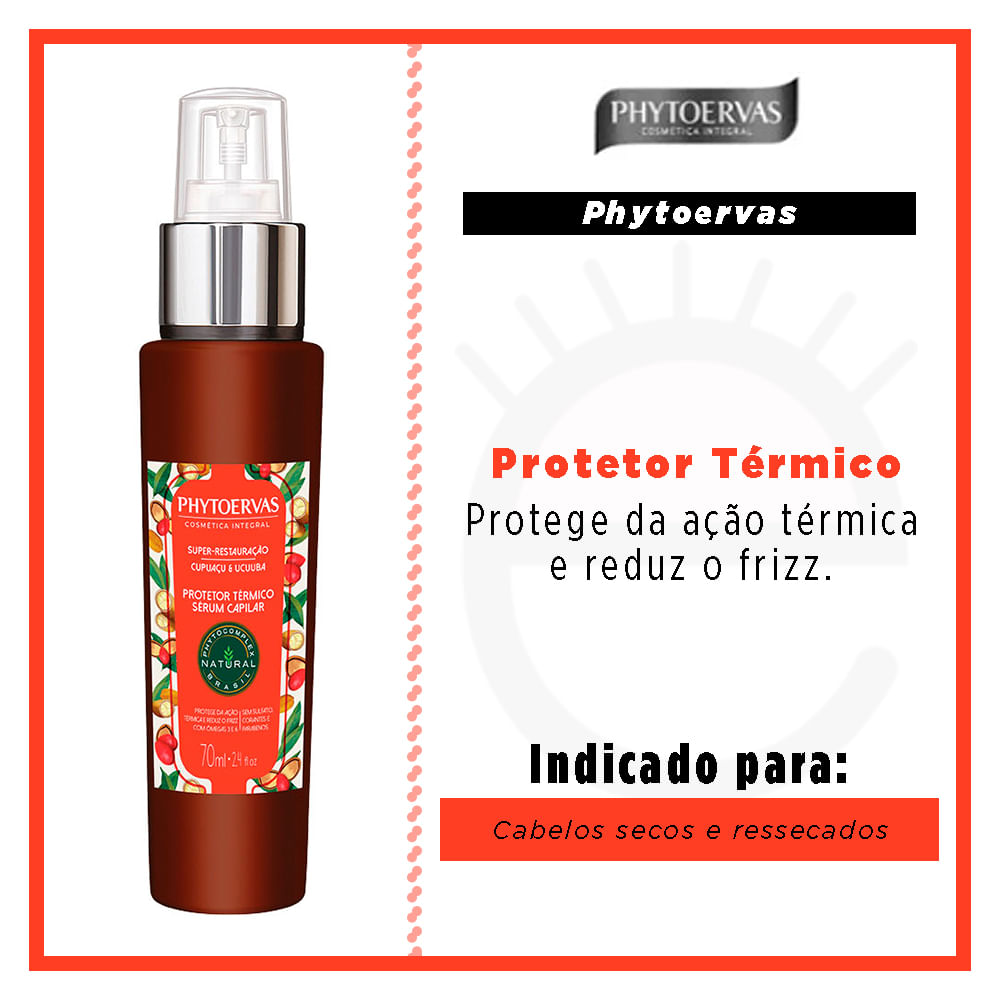 Phytoervas Super Restauração Cupuaçu e Ucuuba – Protetor Térmico
