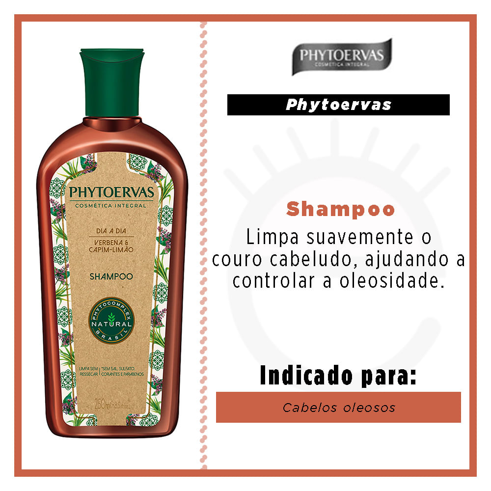 Phytoervas Dia a Dia Verbena e Capim Limão – Shampoo