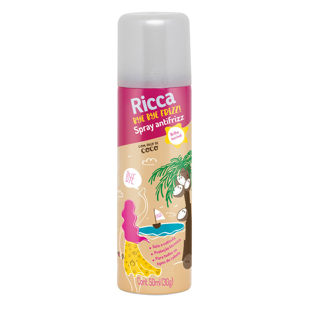 Spray Antifrizz Ricca Óleo de Coco - 50ml