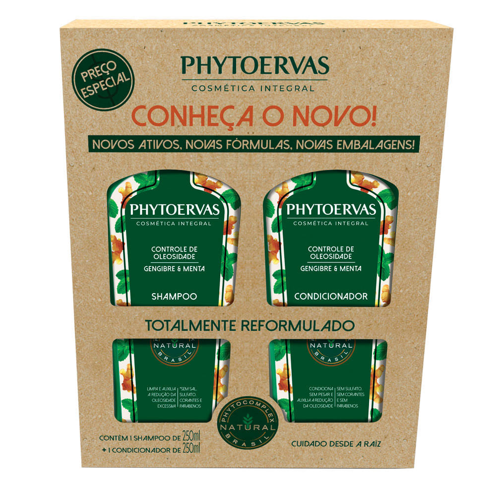 Phytoervas Controle de Óleos Kit – Shampoo + Condicionador