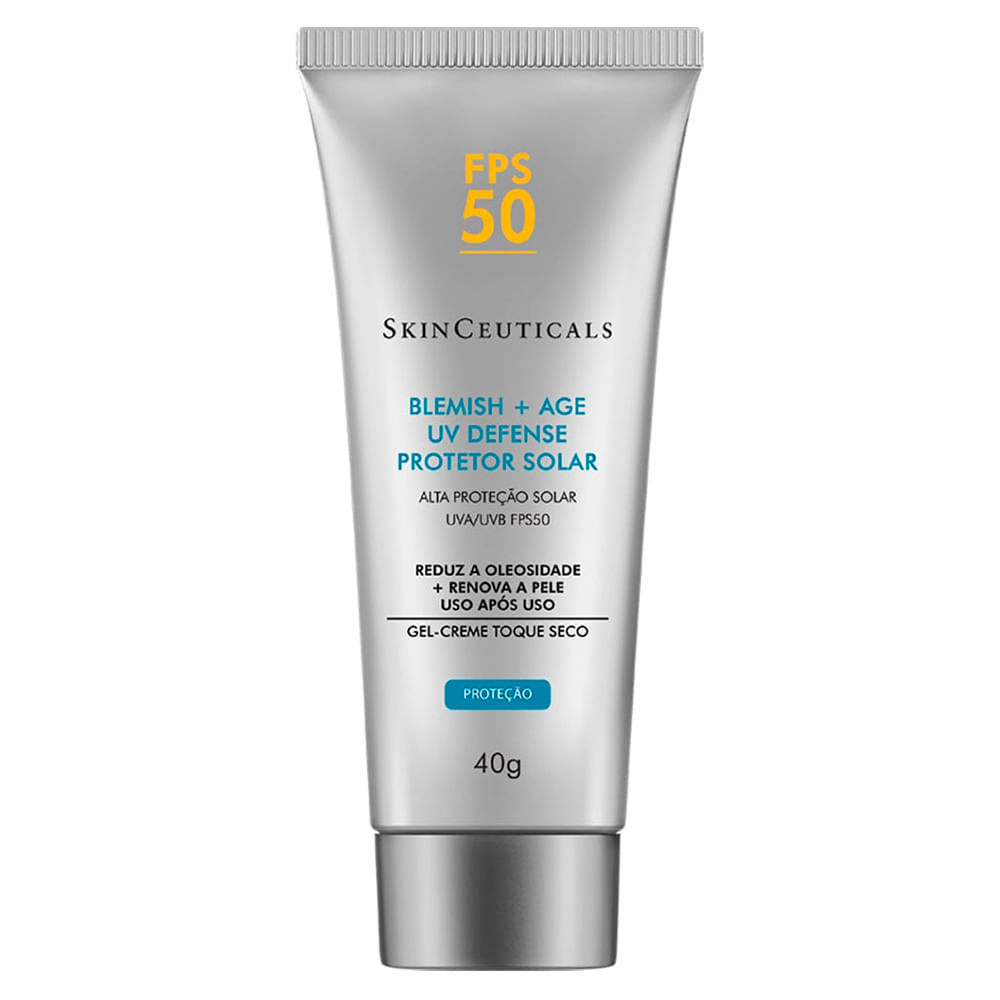 Protetor Solar Facial Skin Ceuticals – Blemish + Age UV Defense FPS50 - 40g