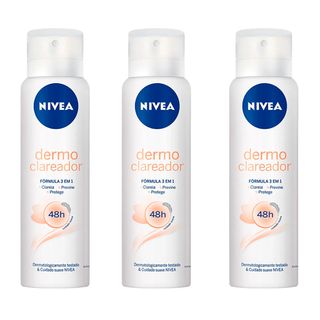 NIVEA Dermo Clareador Kit – 3 Desodorantes Aerossol
