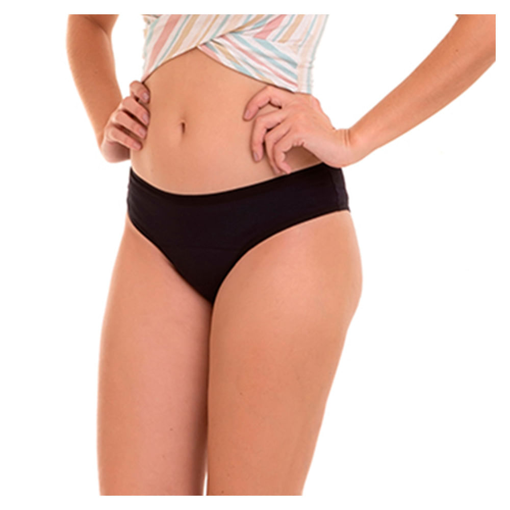 Calcinha Absorvente Violeta Cup - Preta