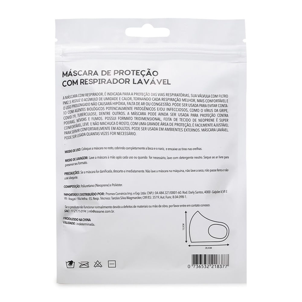 Máscara de Proteção com Respirador Océane