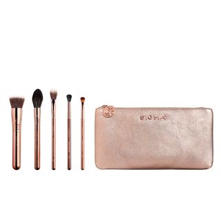 Sigma Beauty Iconic Brush Set Kit - 5 Pincéis + Necessáire Menor preço em Sigma Beauty Iconic Brush Set Kit - 5 Pincéis + Necessáire