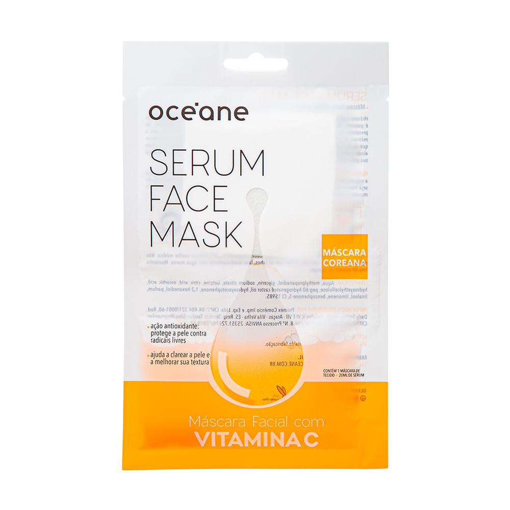 Máscara Facial Océane – Sérum Face Mask Vitamina C