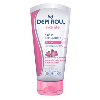 Creme Depilatório para o Buço DepiRoll - Hydrate Floral - 50g Menor preço em Creme Depilatório para o Buço DepiRoll - Hydrate Floral - 50g