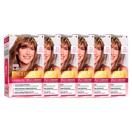 L’Oréal-Paris-Coloração-Imédia-Excellence-Kit---7.1-Louro-Acinzentado-Kit--1