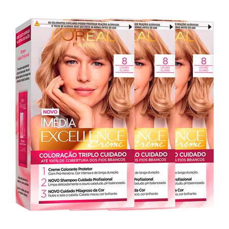 L'Oréal-Paris-Coloração-Imédia-Excellence-Kit---8-Louro-Claro-Kit--1