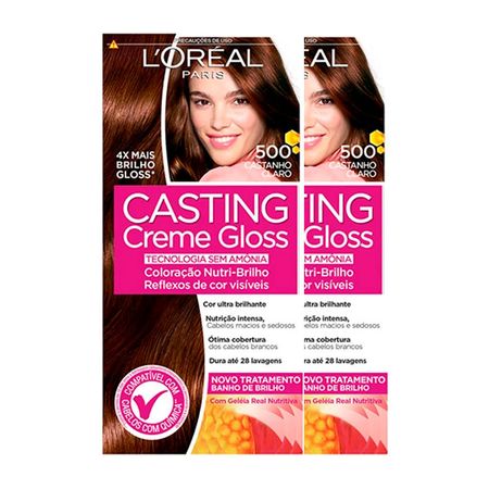 L'Oréal-Paris-Coloração-Casting-Creme-Gloss-Kit---500-Castanho-Claro-Kit--1