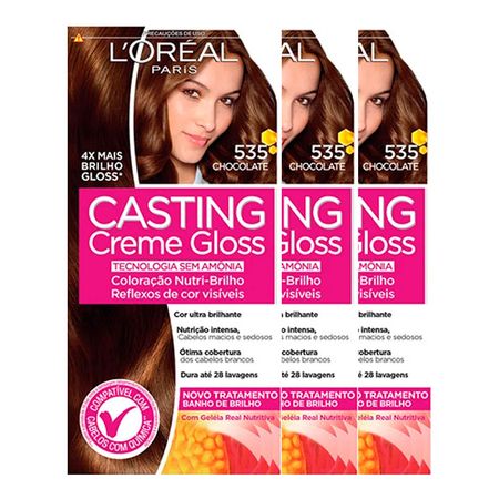 L'Oréal-Paris-Coloração-Casting-Creme-Gloss-Kit---535-Chocolate-Kit--1