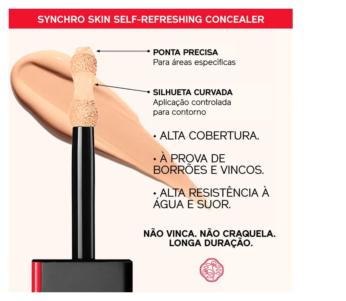 Corretivo Líquido Shiseido Synchro Skin Self-Refreshing Concealer