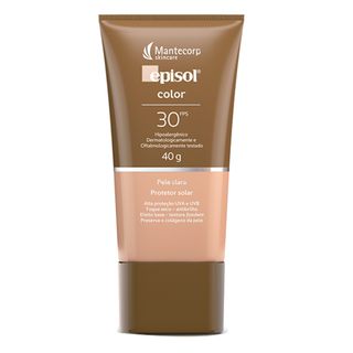 Protetor Solar Facial Episol  Color- Mantecorp Skincare Fps 30 Pele Clara