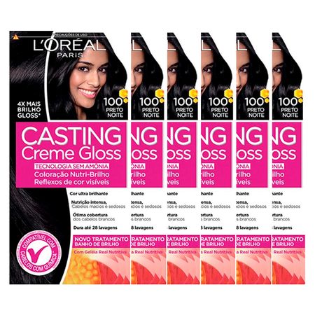 L'Oréal-Paris-Coloração-Casting-Creme-Gloss-Kit---100-Preto-Noite-Kit--1