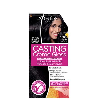 L'Oréal-Paris-Coloração-Casting-Creme-Gloss-Kit---100-Preto-Noite-Kit--2