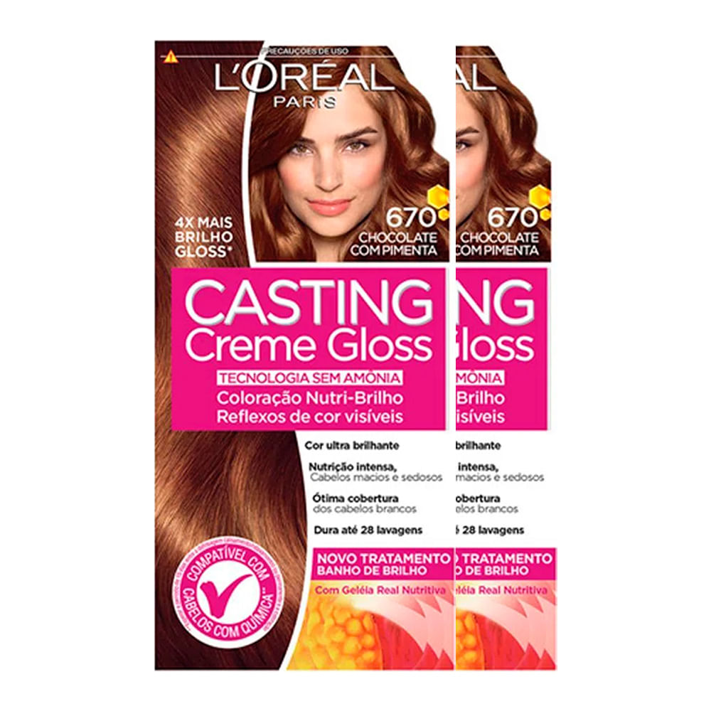 A melhor oferta de: L'Oréal Paris Coloração Casting Creme Gloss Kit ...
