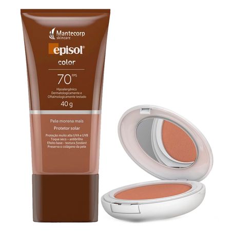 Episol-Mantecorp-Skincare-Morena-Mais-Kit---Pó-Compacto-FPS50-+-Protetor-Solar-FPS70-Kit--1