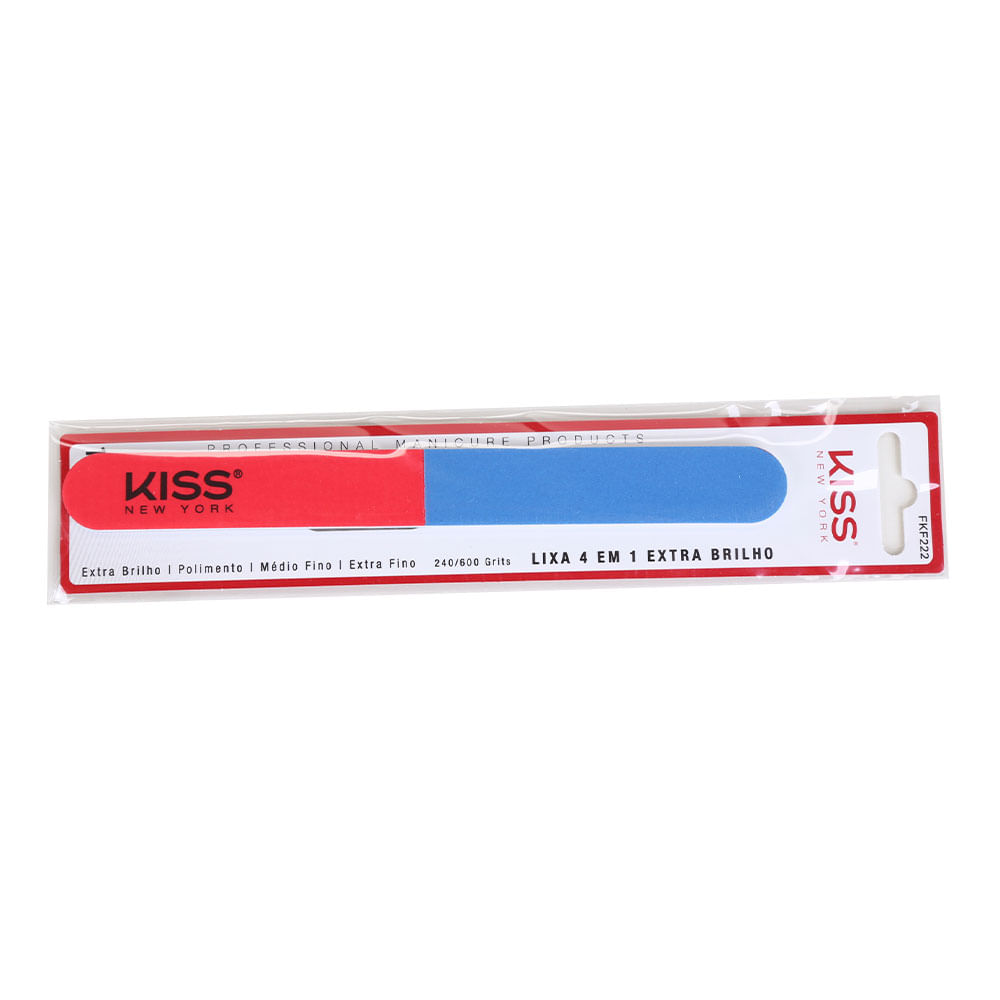Lixa de Unhas Kiss New York – Lixa 4 em 1 Extra Brilho
