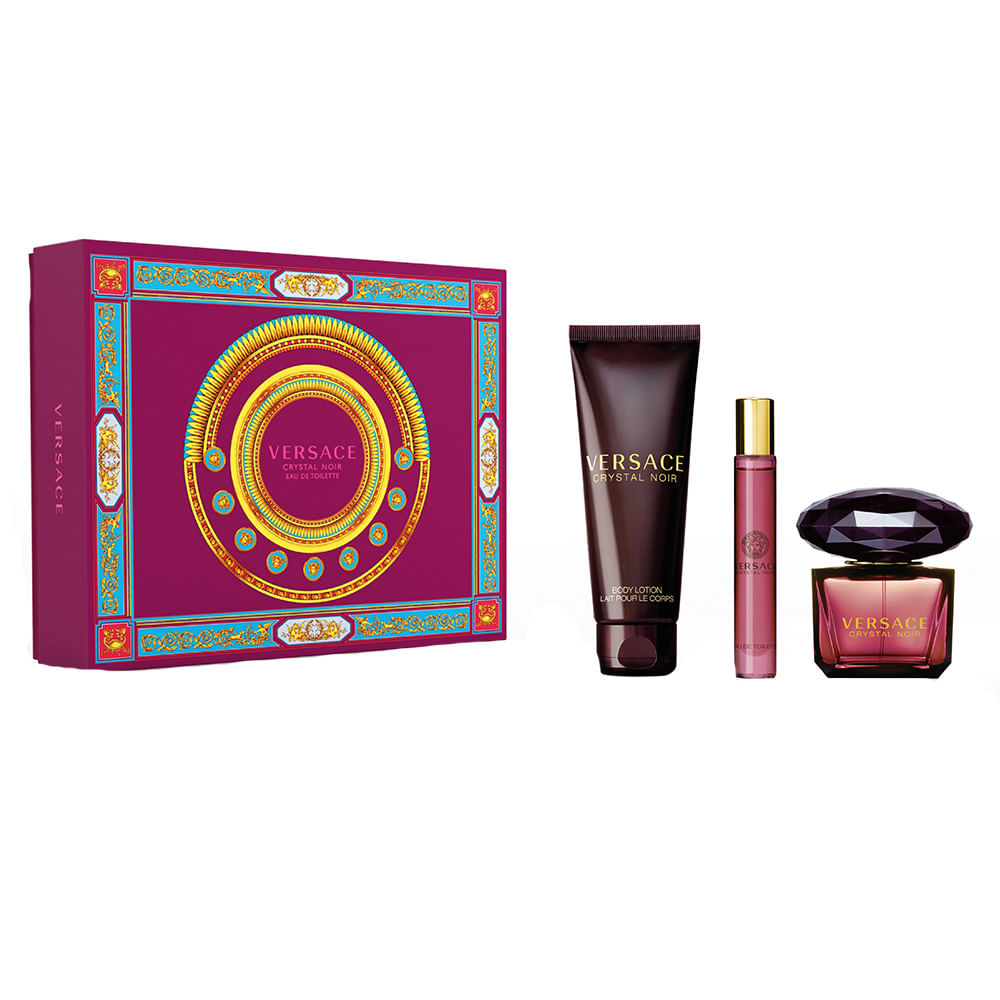 Kit Versace Crystal Noir Perfume Feminino EDT Travel Size