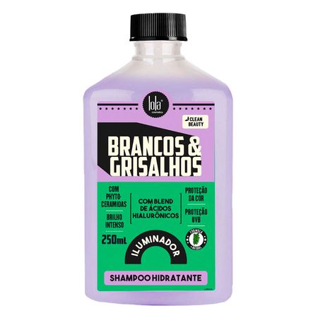 Lola Cosmetics Brancos & Grisalhos Shampoo Hidratante Iluminador - 250ml