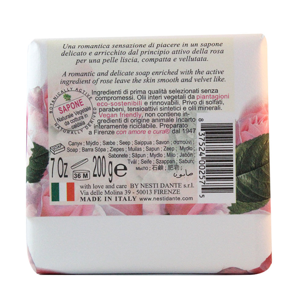 Sabonete em Barra Nesti Dante - Marsiglia Toscano Rosa Centifolia