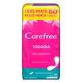 Protetor Diário Carefree Todo Dia sem Perfume 80Un