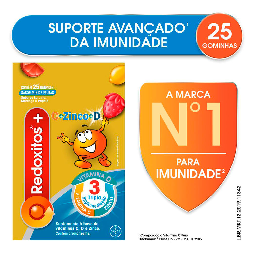 Redoxitos+ Vitamina C, D e Zinco