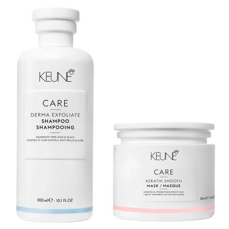 Keune-Care-Derma-Exfoliate-+-Keratin-Smooth-Kit---Shampoo-+-Máscara-Kit--1