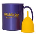 Violeta Cup Coletor Menstrual Kit – Coletor Menstrual Tipo B Amarelo + Caneca Kit