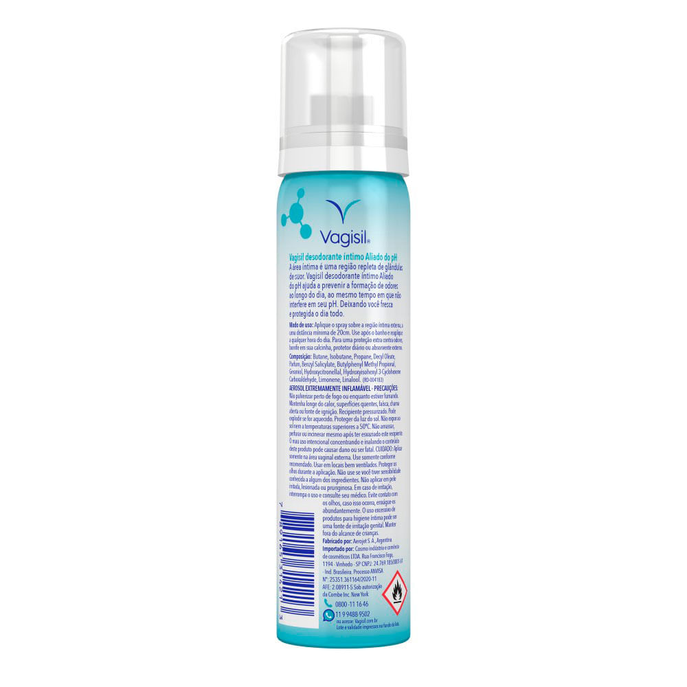 Desodorante Íntimo em Spray Vasigil – Aliado do PH