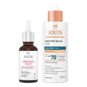 adcos-derma-complex-fps-70-fluid-tonalizante-kit-serum-anti-idade-protetor-solar