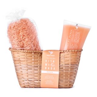 Feito Brasil Vitaminada de Papaia Kit – Gel de Banho + Bucha Vegetal + Cesta de Palha Menor preço em Feito Brasil Vitaminada de Papaia Kit – Gel de Banho + Bucha Vegetal + Cesta de Palha