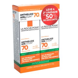 La Roche Posay Anthelios FPS 70 – kit Promocional 2 Protetores Solares - Kit Menor preço em La Roche Posay Anthelios FPS 70 – kit Promocional 2 Protetores Solares - Kit