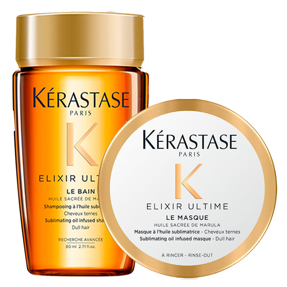 Kit Elixir Travel Size Kérastase – Shampoo + Máscara Capilar