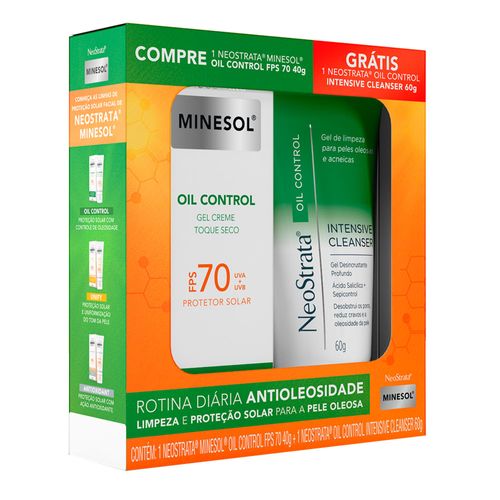 Kit Neostrata Minesol Oil Control FPS70 – Gel de Limpeza + Protetor Solar -  Época Cosméticos