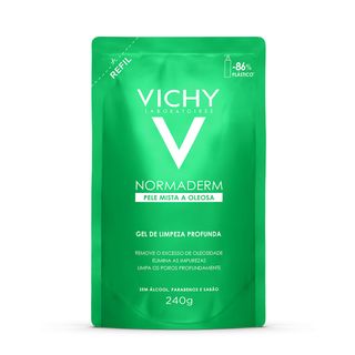 Gel de Limpeza Profunda Vichy Normaderm Refil - 240g Menor preço em Gel de Limpeza Profunda Vichy Normaderm Refil - 240g