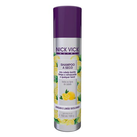 Nick & Vick Argan Limão  Shampoo a seco - 150ml